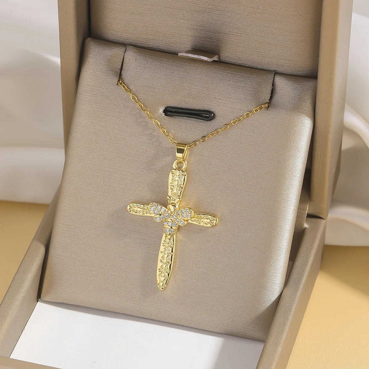 Zircon Cross Necklaces for Women