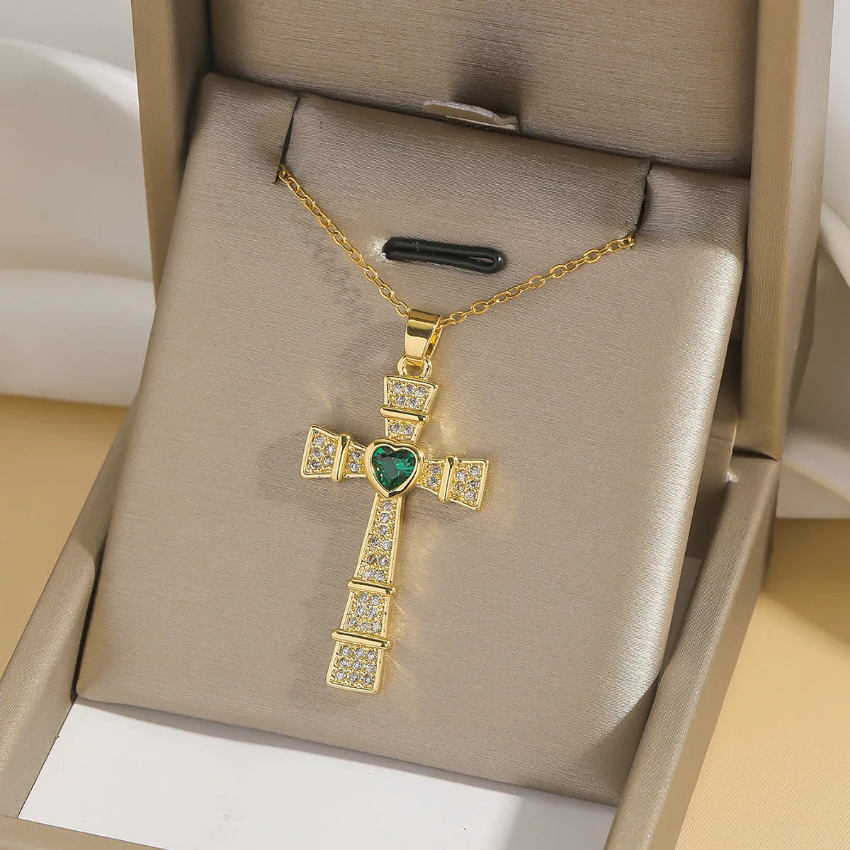 Zircon Cross Necklaces for Women