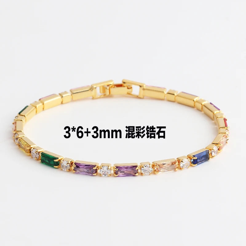 Iced Out Zircon Tennis Bracelet For Women