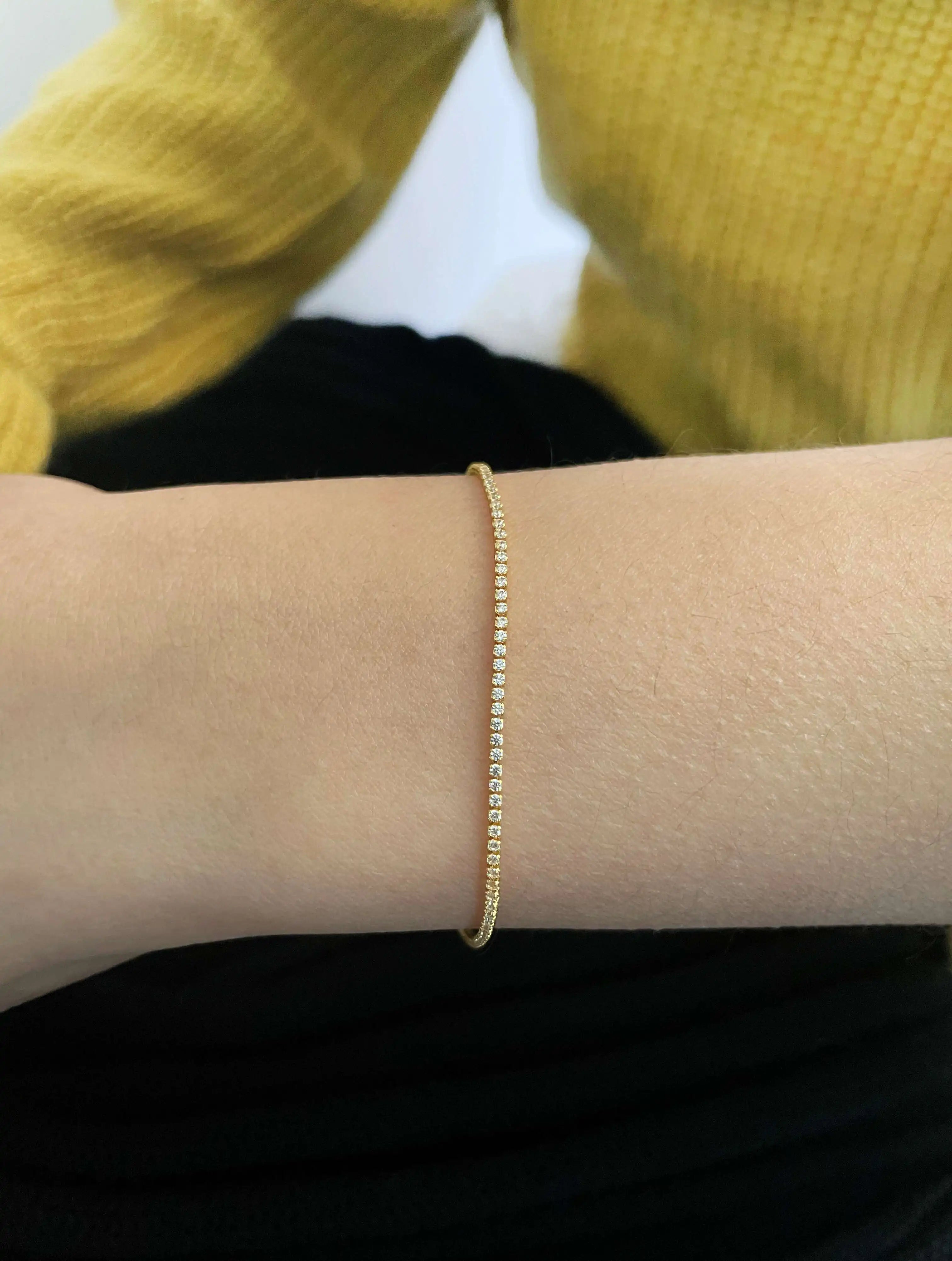 CUBIC ZIRCONIA CHAIN NECKLACE