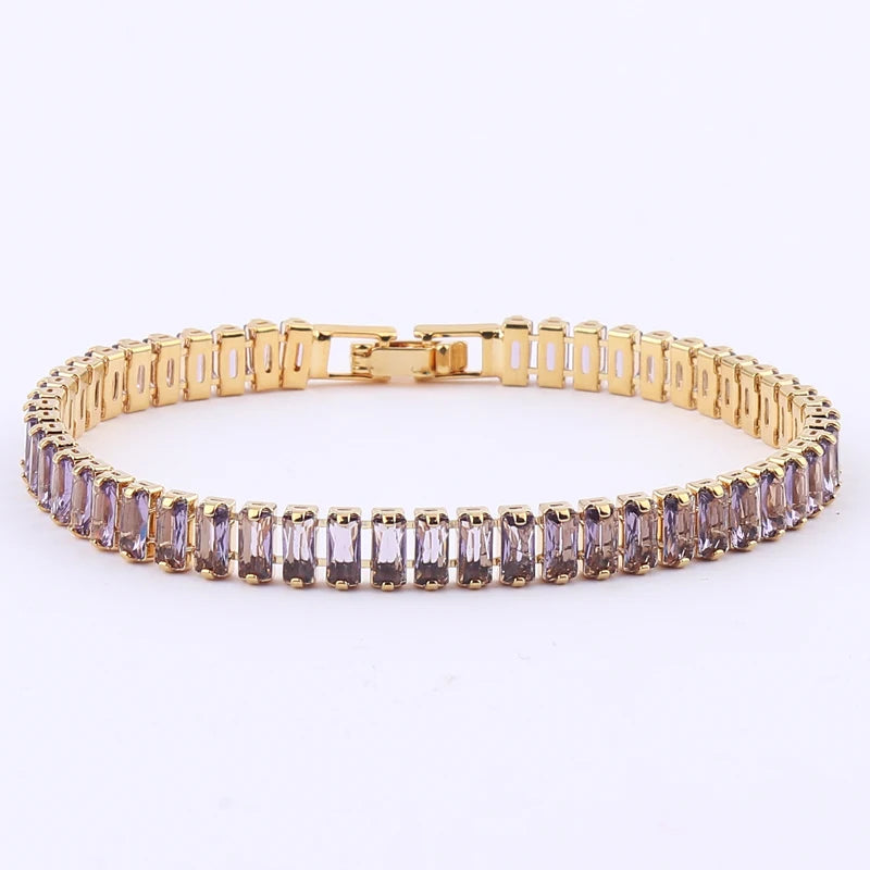 Iced Out Zircon Tennis Bracelet For Women