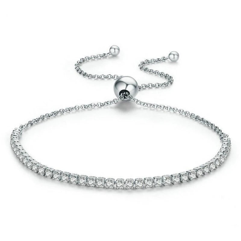 Real Moissanite Bracelet Sparkling S925