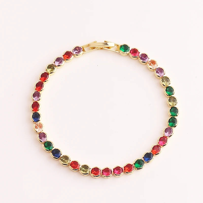 Iced Out Zircon Tennis Bracelet For Women