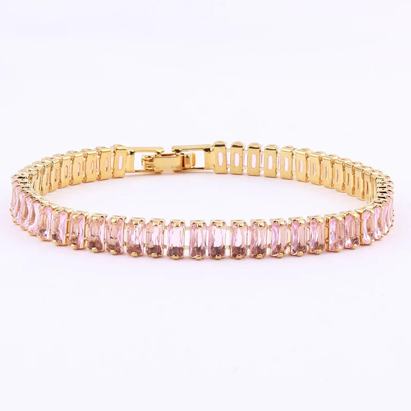 Iced Out Zircon Tennis Bracelet For Women