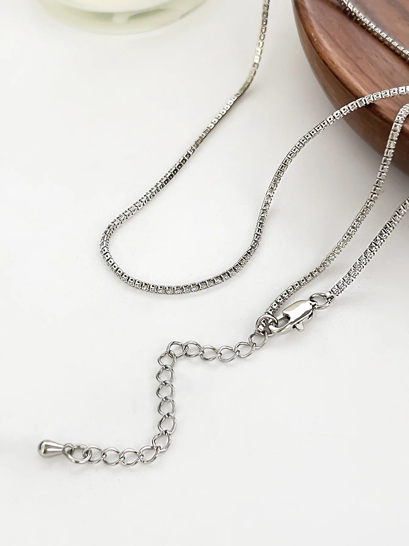 CUBIC ZIRCONIA CHAIN NECKLACE