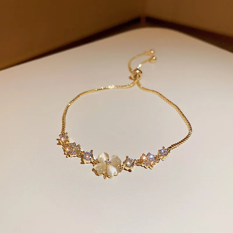 Classic Full of Rhinestones 18K Gold Plated Bracelets