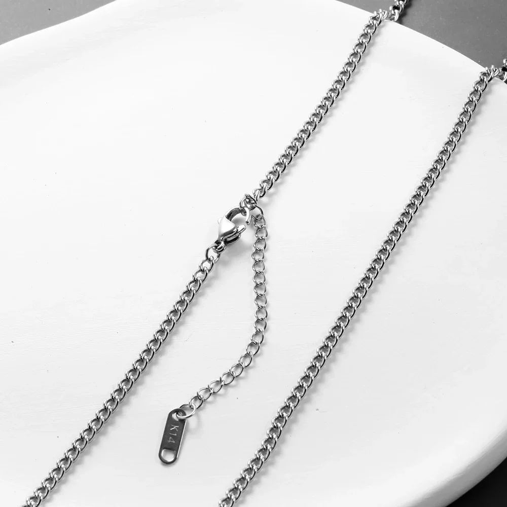 Stainless Steel Gold Color Chain Necklace for Men