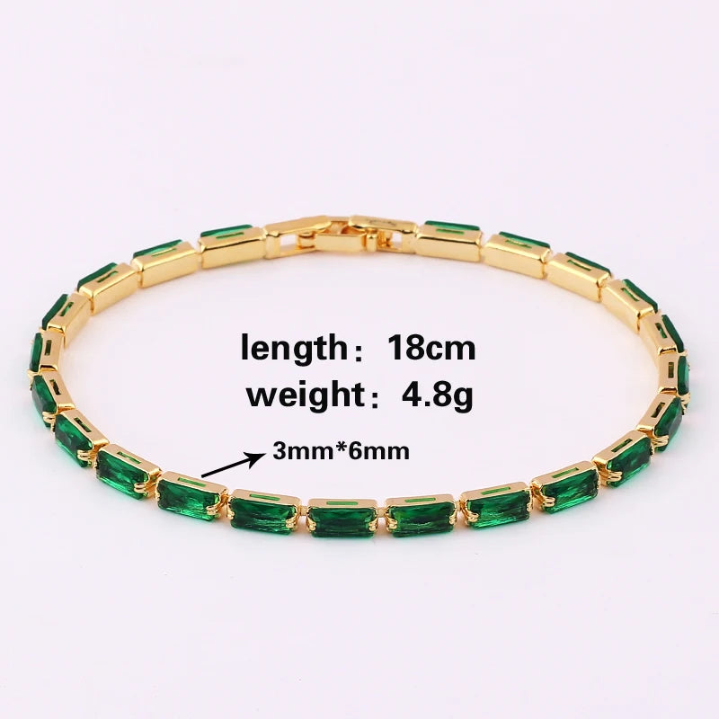 Iced Out Zircon Tennis Bracelet For Women