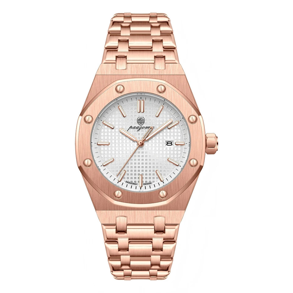 POEDAGARLUXURY MEN'S WATCHES DATE CHRONOGRAPH