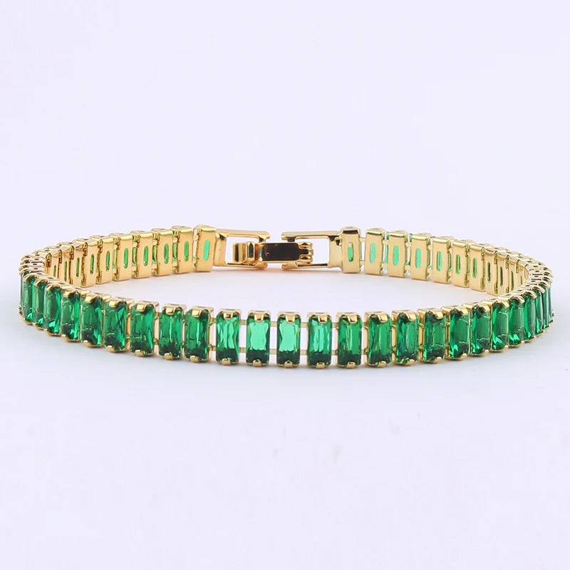 Iced Out Zircon Tennis Bracelet For Women