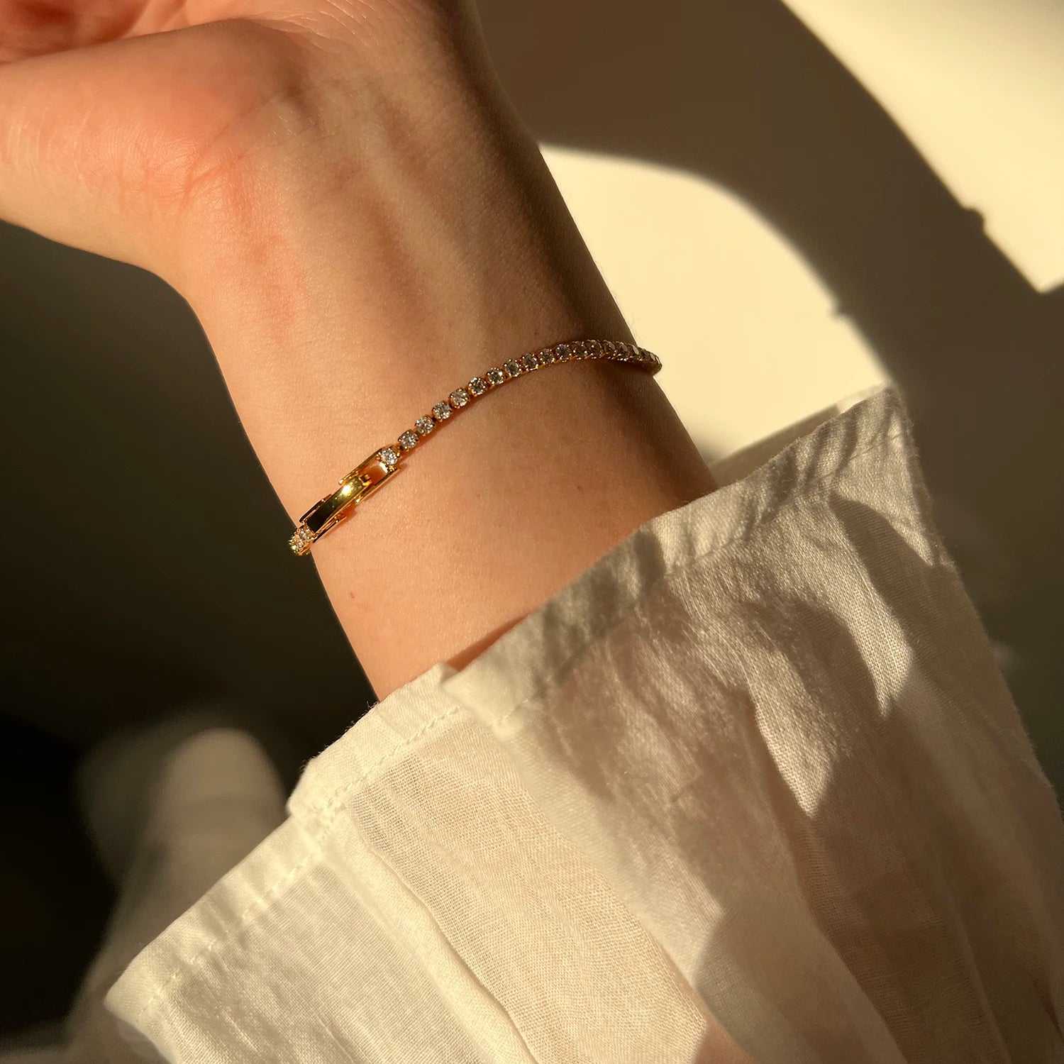 Classic Full of Rhinestones 18K Gold Plated Bracelets