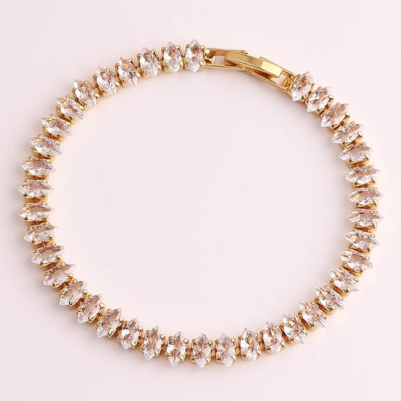 Iced Out Zircon Tennis Bracelet For Women