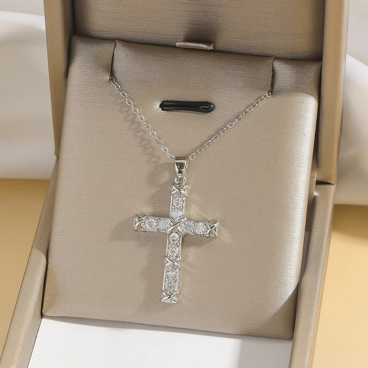 Zircon Cross Necklaces for Women
