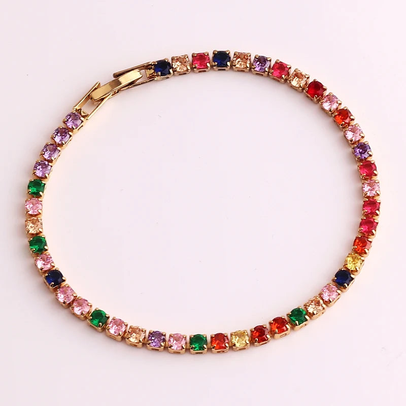 Iced Out Zircon Tennis Bracelet For Women