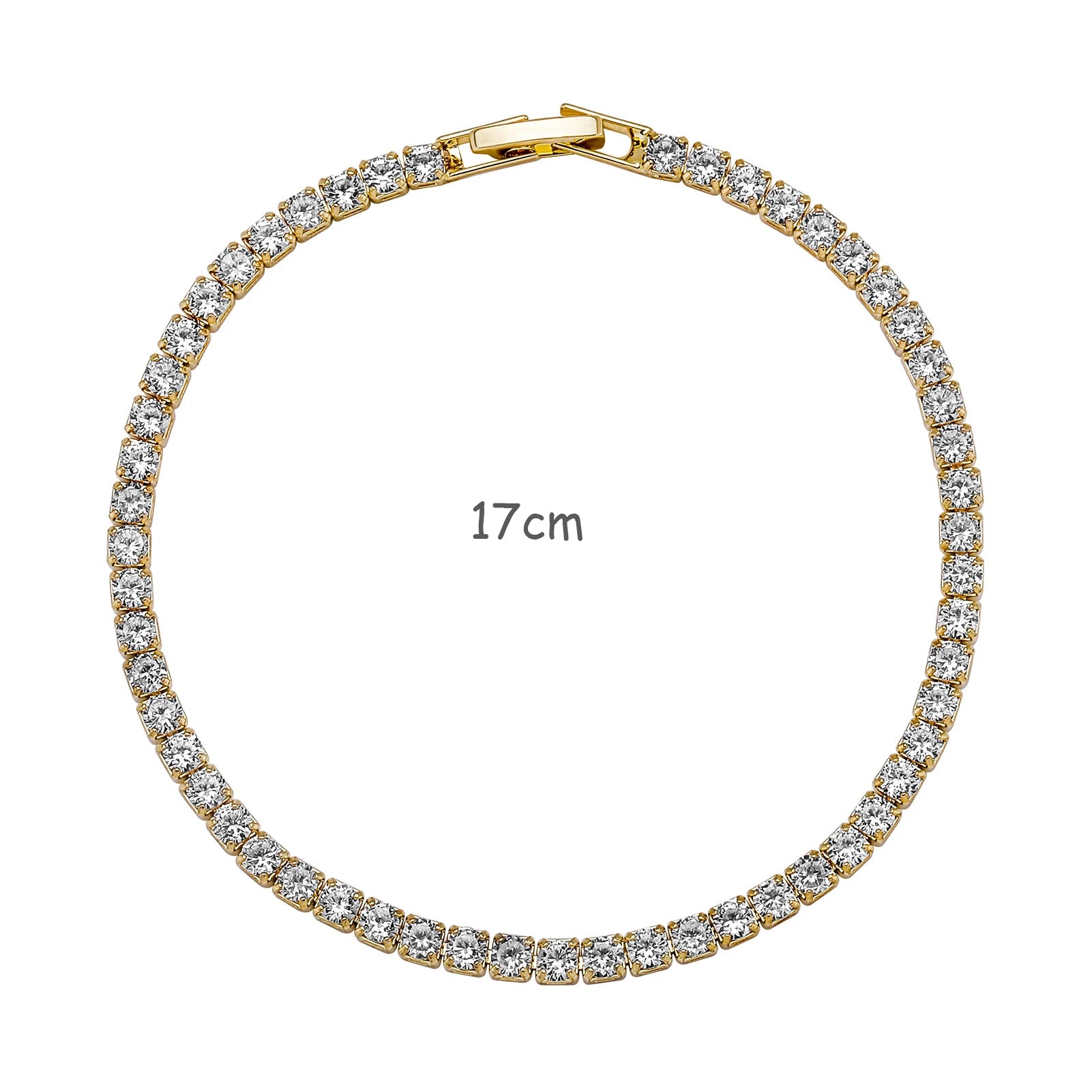 Classic Full of Rhinestones 18K Gold Plated Bracelets