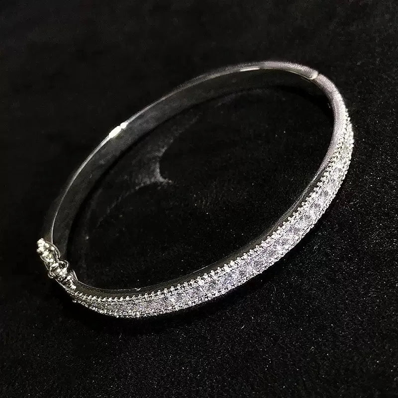 2mm Full Moissanite Bracelets 100% 925 Sterling Silver Plated