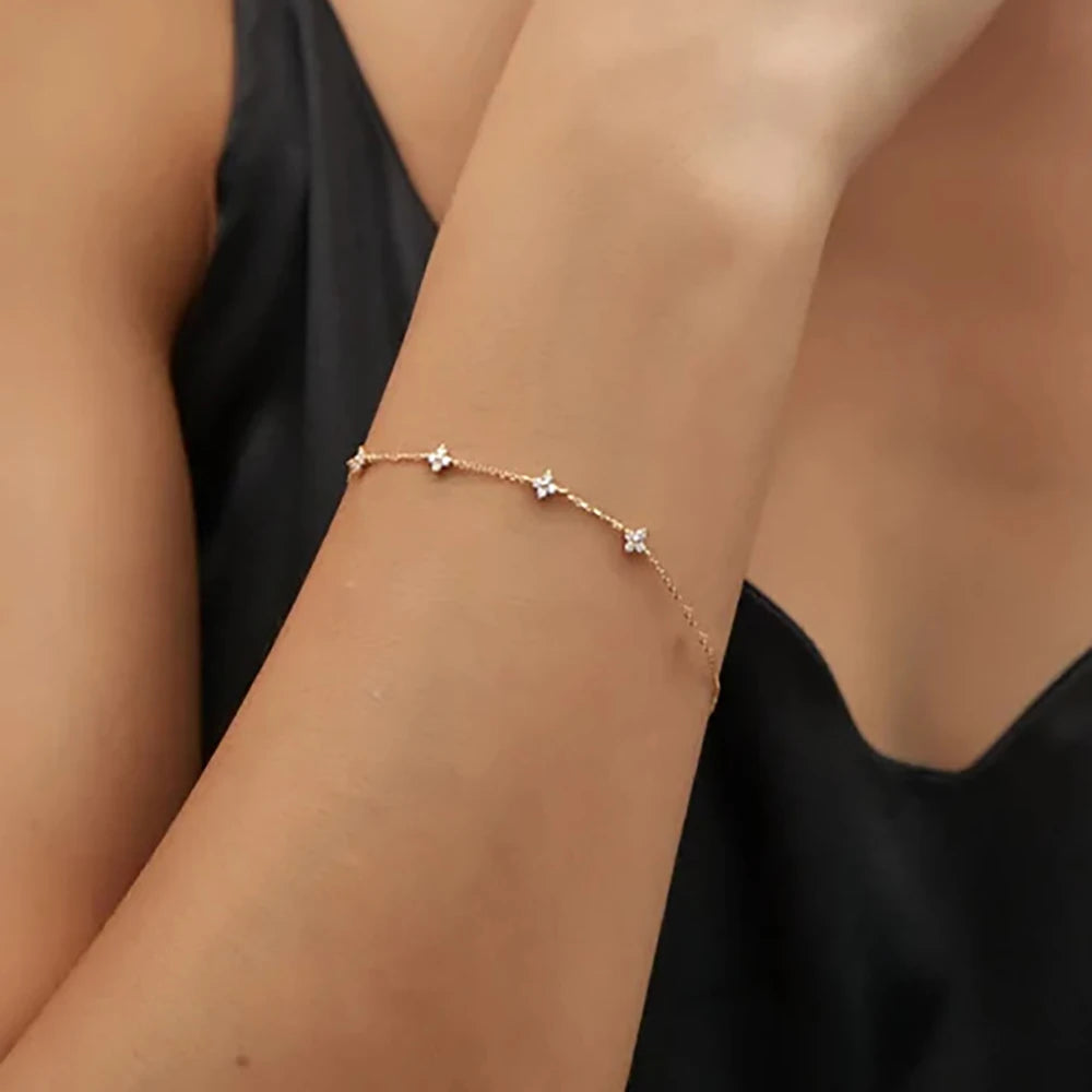 NEW STAINLESS STEEL ZIRCON NECKLACES