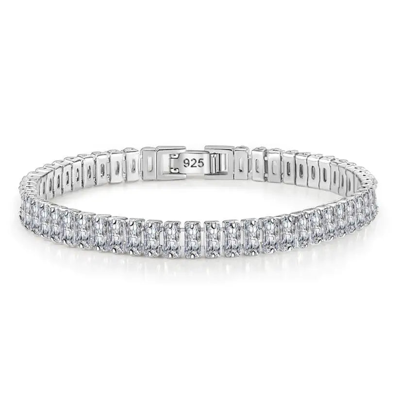 Real Moissanite Bracelet Sparkling S925