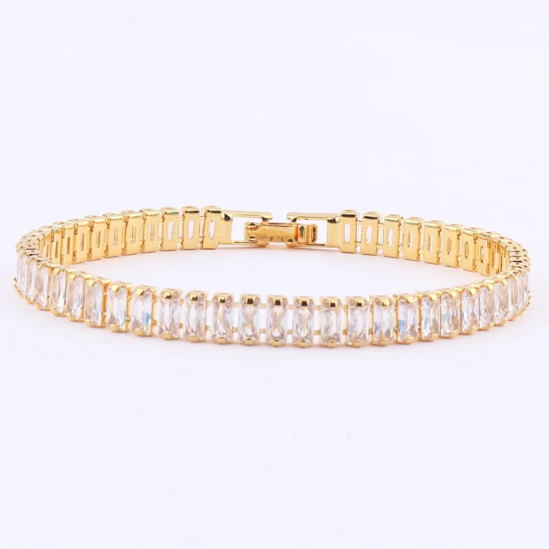 Iced Out Zircon Tennis Bracelet For Women