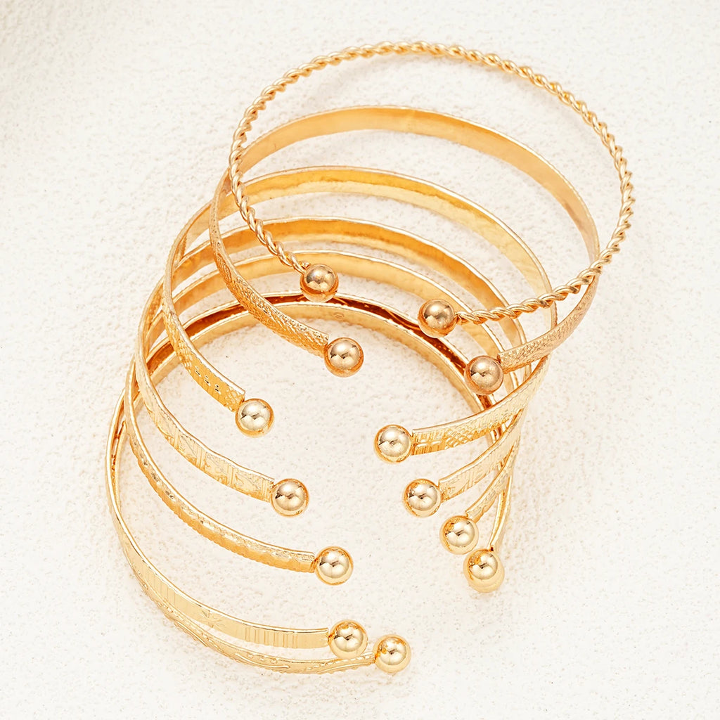 PUNK GOLD COLOR BRACELETS FOR WOMEN