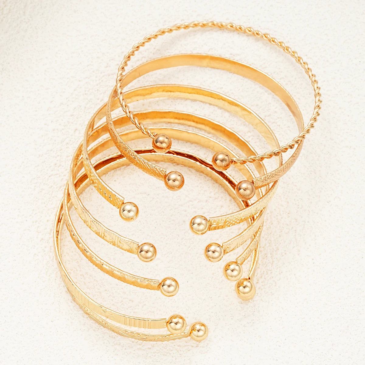 PUNK GOLD COLOR BRACELETS FOR WOMEN