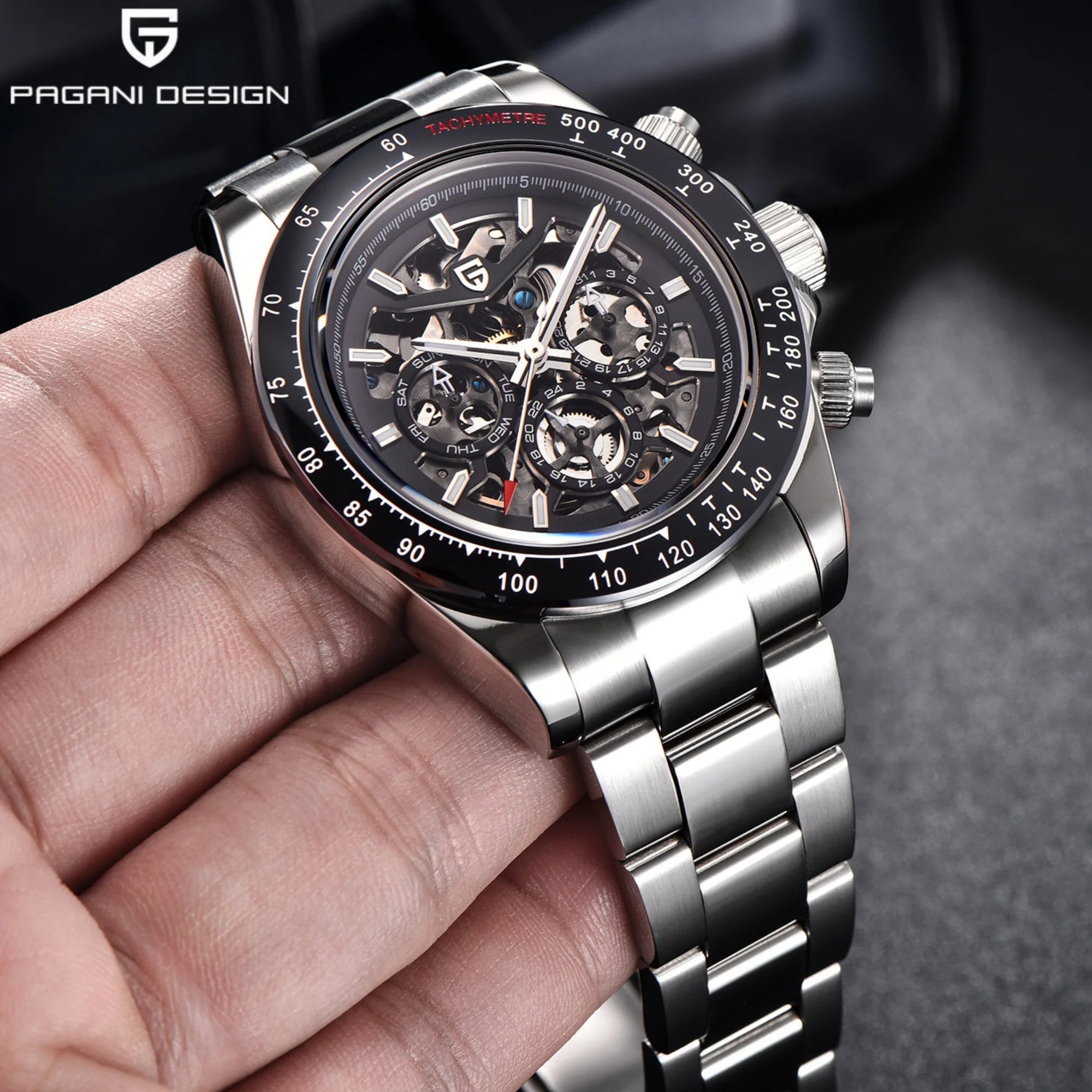 PAGANI DESIGNHZ RETRO WATERPROOF SAPPHIRE CRYTAL