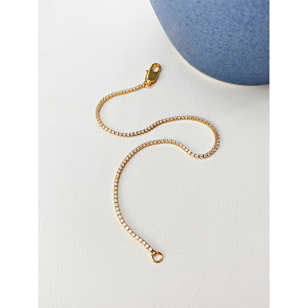 CUBIC ZIRCONIA CHAIN NECKLACE