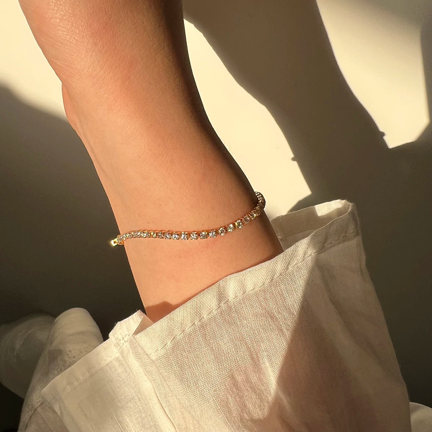 Classic Full of Rhinestones 18K Gold Plated Bracelets